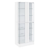 Cabra - Display Case Curio Cabinet With Glass Shelves And LED Lighting