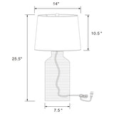 Nairobi - Empire Shade Handwoven Rattan Table Lamp - Natural