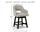 Tallenger - Upholstered Swivel Barstool (Set of 2)