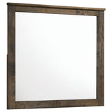 Woodmont - Rectangle Dresser Mirror - Rustic Golden Brown