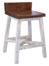 Pueblo - Wooden Seat & Base Stool (Set of 2)