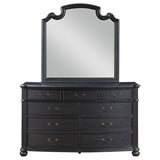 Celina - 9-Drawer Bedroom Dresser With Mirror - Black