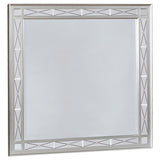 Leighton - Beveled Dresser Mirror - Metallic Mercury