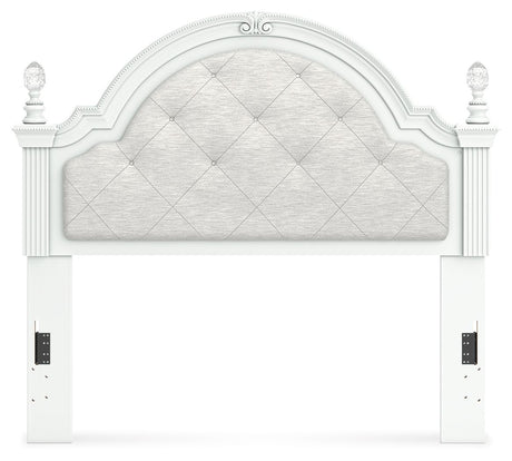 Kozlani - Full Upholstered Panel Headboard - White