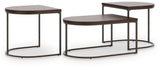 Vanmore - Dark Brown - Occasional Table Set (Set of 3)