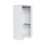 Polygon - Corner Wardrobe - White