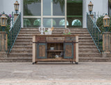 Antique - 2 Drawers Kitchen Island - Multicolor