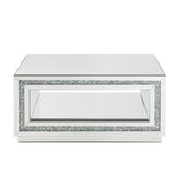 Noralie - Coffee Table - Mirrored & Faux Diamonds - 18"