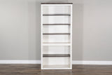 Carriage House - Bookcase / Open - White / Dark Brown