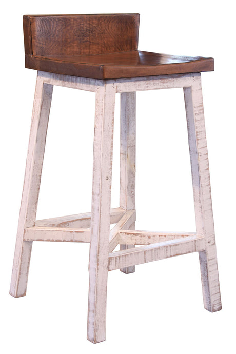 Pueblo - Wooden Seat & Base Stool (Set of 2)