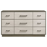 Fenwick - 9-Drawer Dresser - Gray Oak