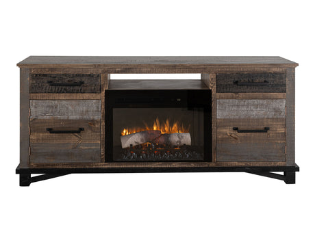 Loft Brown - 70.25" Console - Multicolor