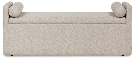 Galliden - Beige - Large Upholstered Dining Room Bench