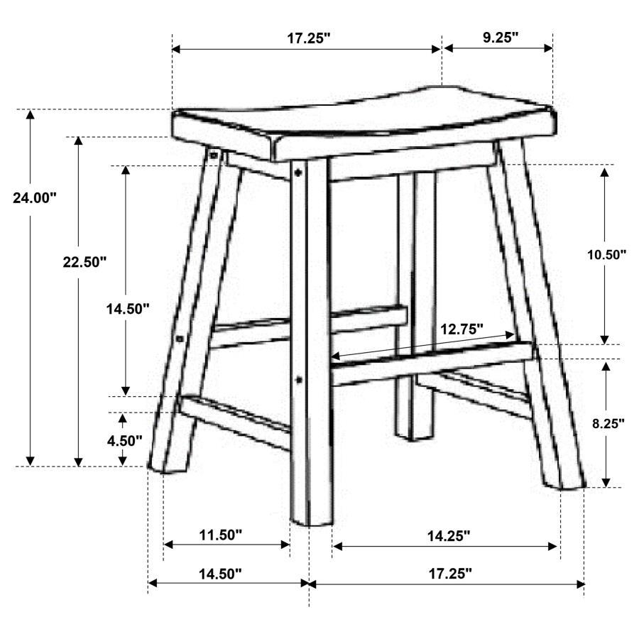 Durant - Wooden Counter Stools (Set of 2)