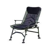 Camping Lounge Chair, Portable Folding Reclining Camping With Adjustable Backrest For Indoor And Outdoor Camping Beach Hiking Fishing - Green / Black