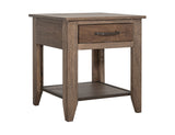 Natural Teca - End Table - Brown