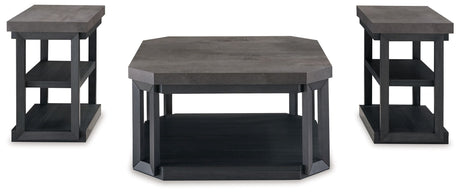 Bonilane - Black / Gray - Occasional Table Set (Set of 3)
