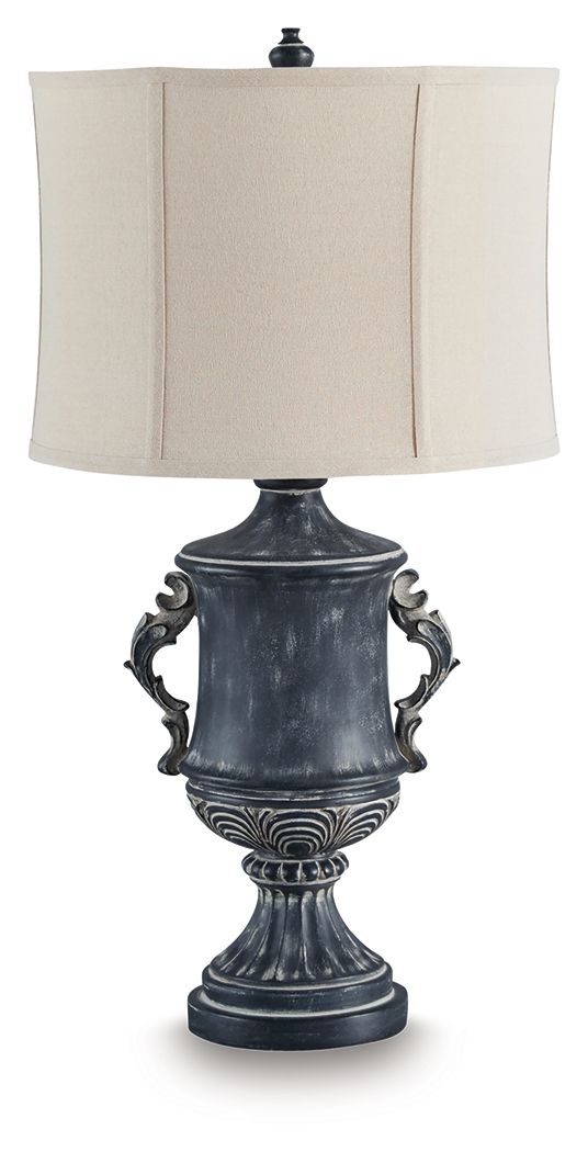 Morvanford - Antique Black - Poly Table Lamp