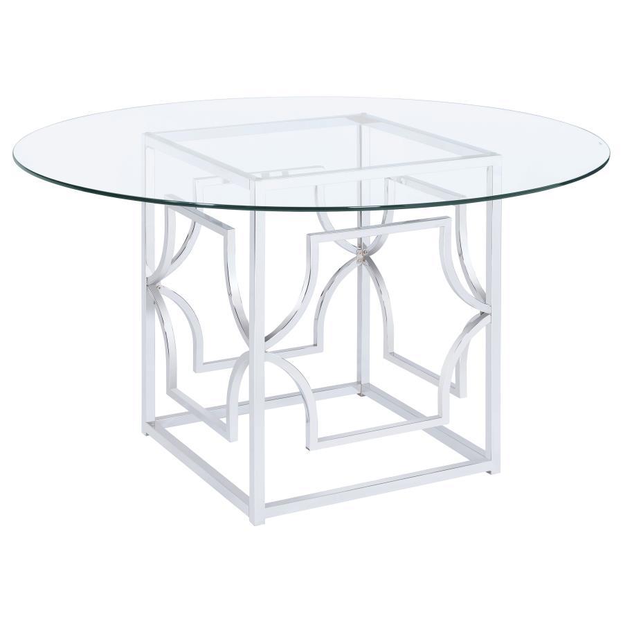 Starlight - Round Glass Top Dining Table