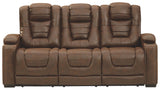 Owner's - Thyme - PWR REC Sofa with ADJ Headrest