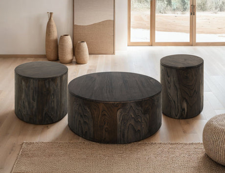 Black Balam - Chairside Table - Oil Black