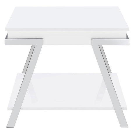 Marcia - End Table - White High Gloss