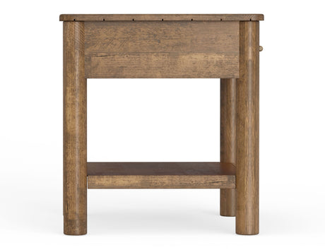 Olimpia - End Table - Towny Brown