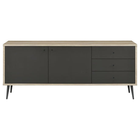 Maeve - 2 Door Engineered Wood Cabinet - Antique Pine And Gray