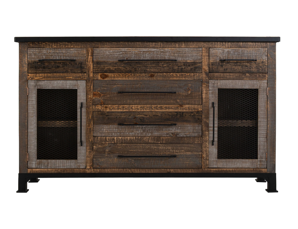 Antique Gray - Buffet - Gray / Brown