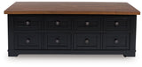 Wildenauer - Brown / Black - Lift Top Cocktail Table