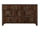 Praga - 6-Drawer Dresser - Almond / Barrel Brown