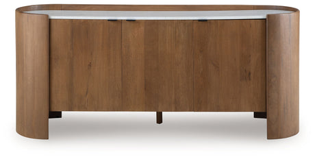 Fitzroy - Brown / White - Accent Cabinet