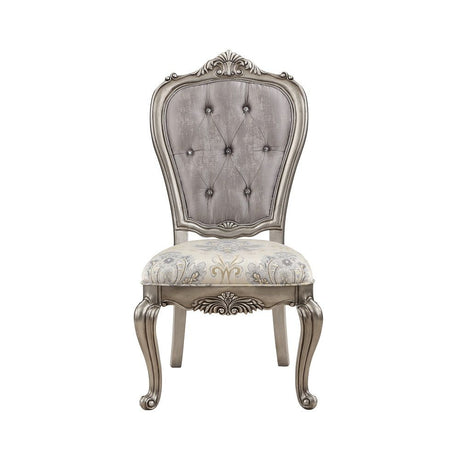 Ariadne - Side Chair (Set of 2) - Velvet & Antique Platinum