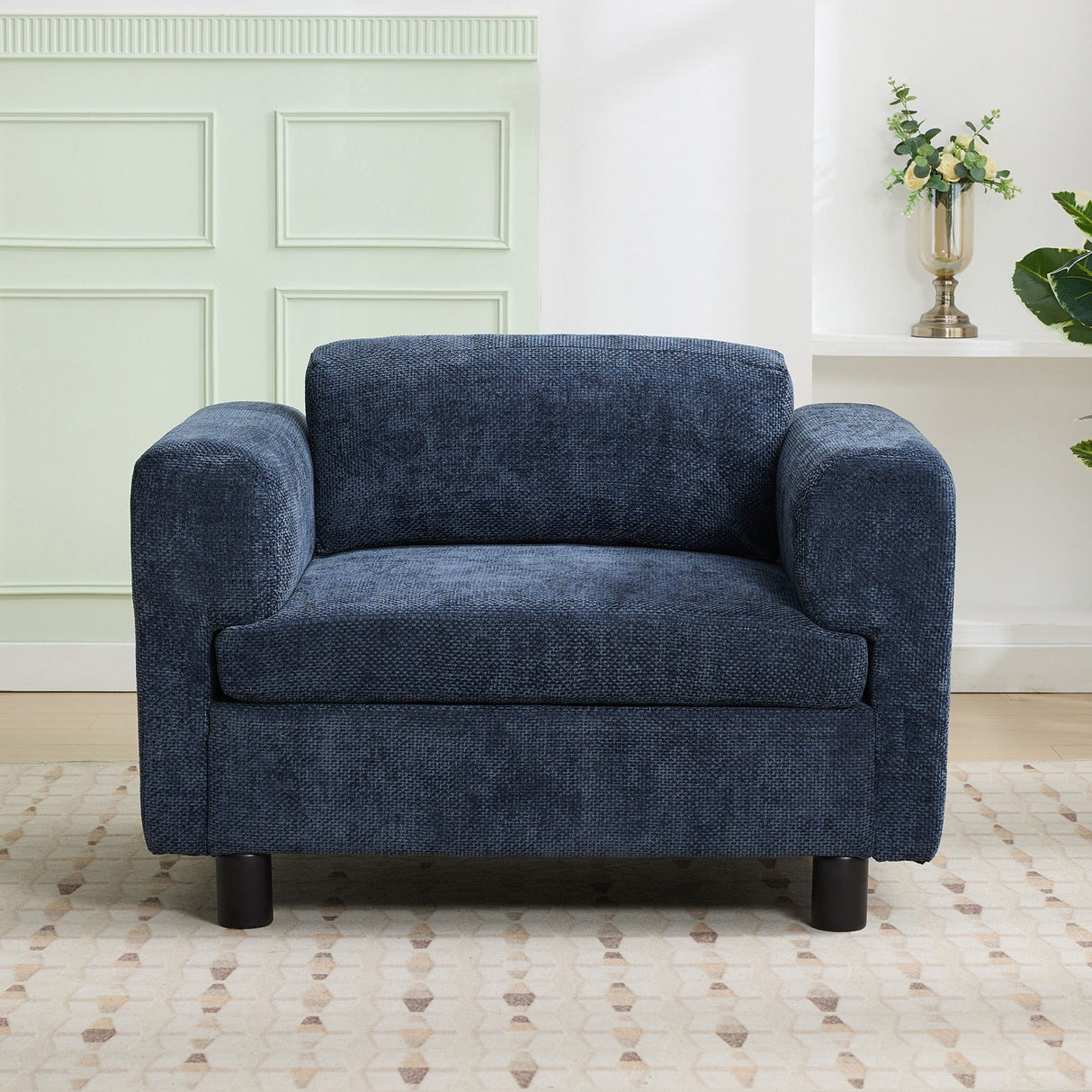 Modern Oversized Armchair Comfy Accent Chair Single Sofa For Living Room