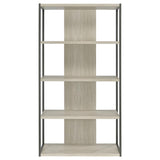 Loomis - 72" 4-Shelf Bookshelf - Whitewashed Gray