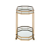 Lacole - Serving Cart - Champagne & Mirror