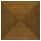 Westerly - Square Wood End Table With Diamond Parquet - Walnut