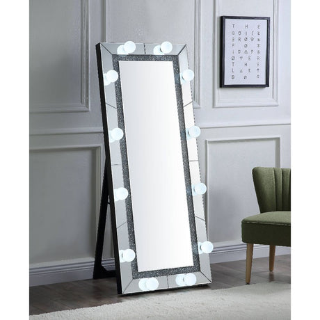 Noralie - Accent Floor Mirror - Mirrored - 63"