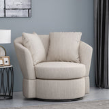 Swivel Club Chair With Circular Design