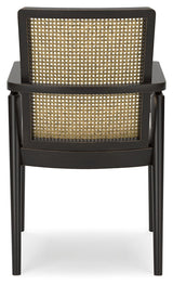 Galliden - Dining Upholstered Arm Chair (Set of 2) - Black