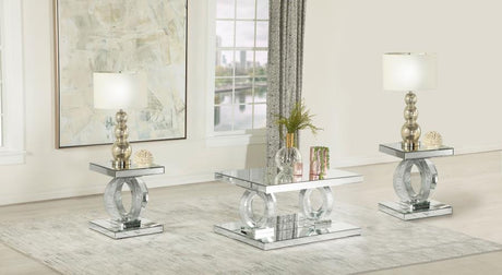 Breena - Mirrored Coffee Table Set