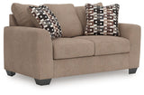 Triston-Peaks - Suede - Loveseat