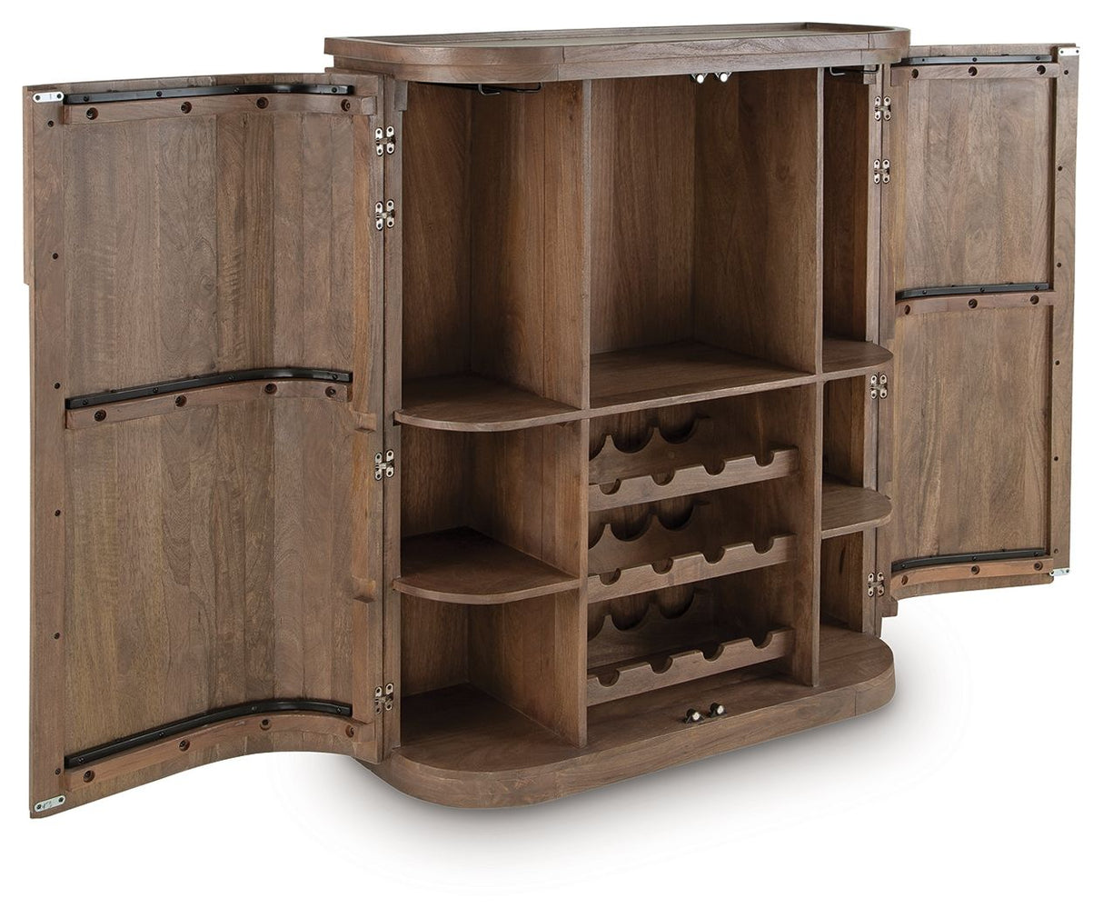 Landermont - Medium Brown - Bar Cabinet