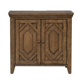 Carolina Park - 2 Door Bedside Chest With Charging Station - Brown