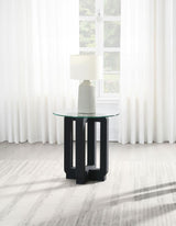 Acklin - Round Clear Glass Top Table