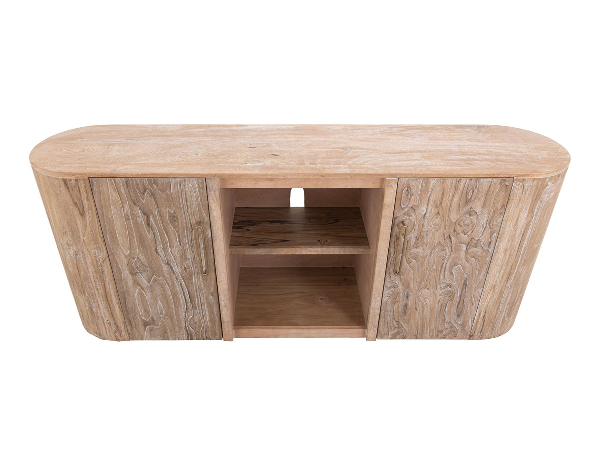 White Balam - TV Stand - Ivory White