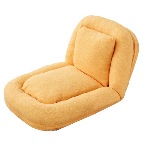 Contemporary Folding Sofa Chair With 5 Adjustable Positions For Gaming, Meditation, And Relaxation