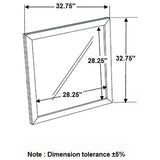 Mays - Rectangular Dresser Mirror - Walnut Brown
