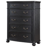 Celina - 5-Drawer Bedroom Chest - Black