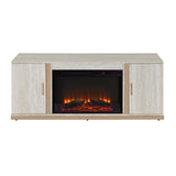 Vanna - Console Cabinet With Fireplace - White